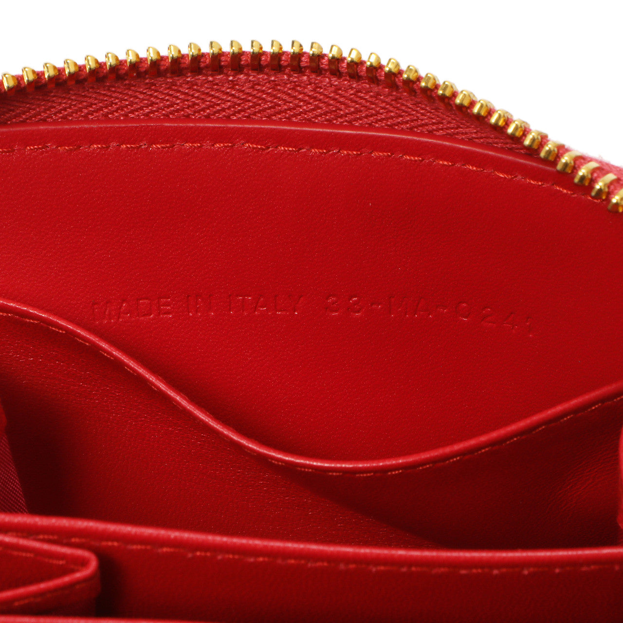 Christian Dior Raspberry Lambskin Cannage Mini Caro Zipped Pouch