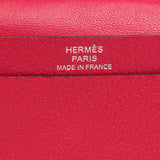 Hermes Rose Extreme Chevre Mysore Mini Bearn Wallet