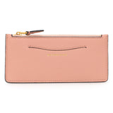 Burberry Pink Calfskin Zip Wallet With Coin Pouch
