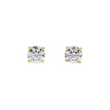 14K Yellow Gold 0.36 Carat Diamond Stud Earrings