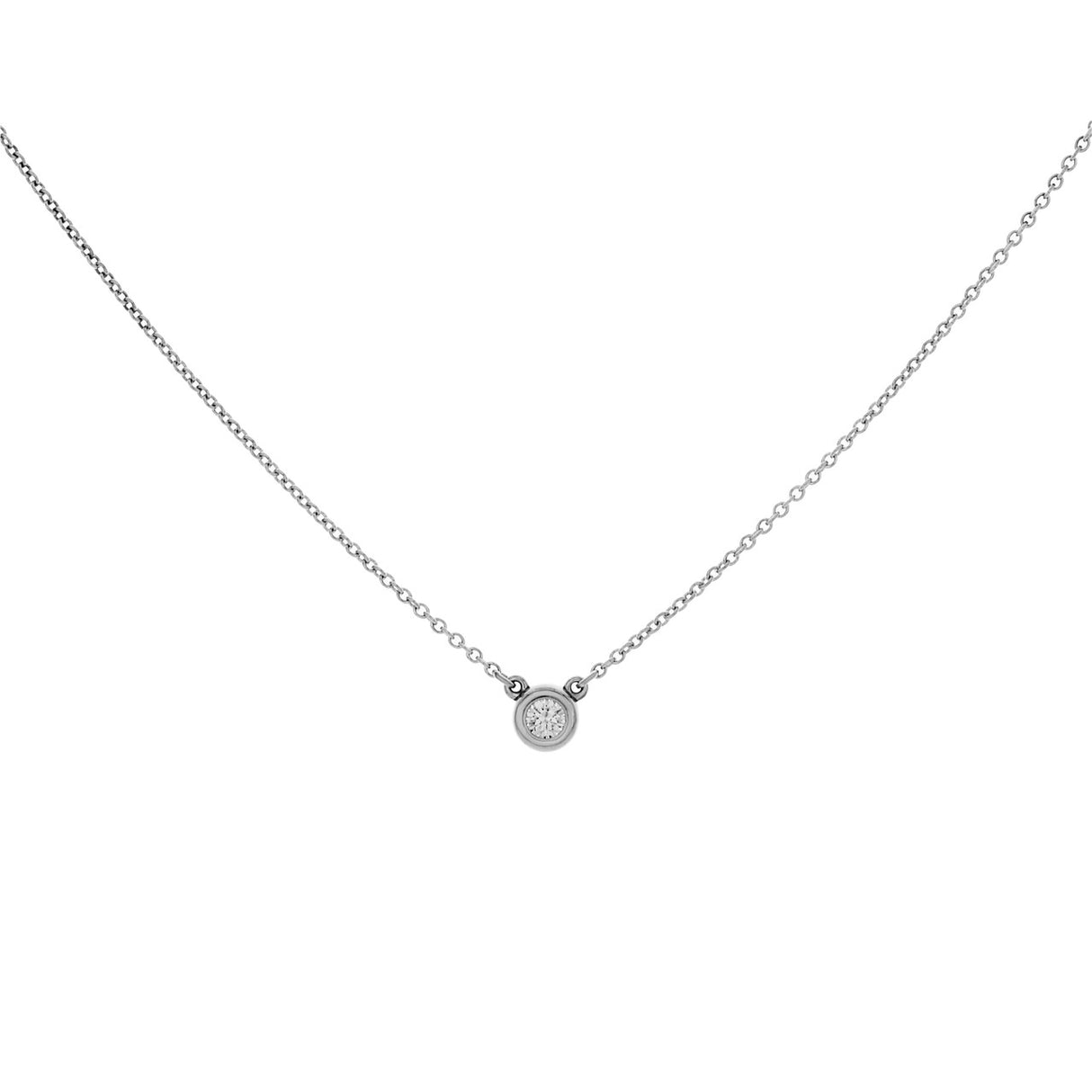 Tiffany & Co. Sterling Silver Diamonds by the Yard Single Pendant