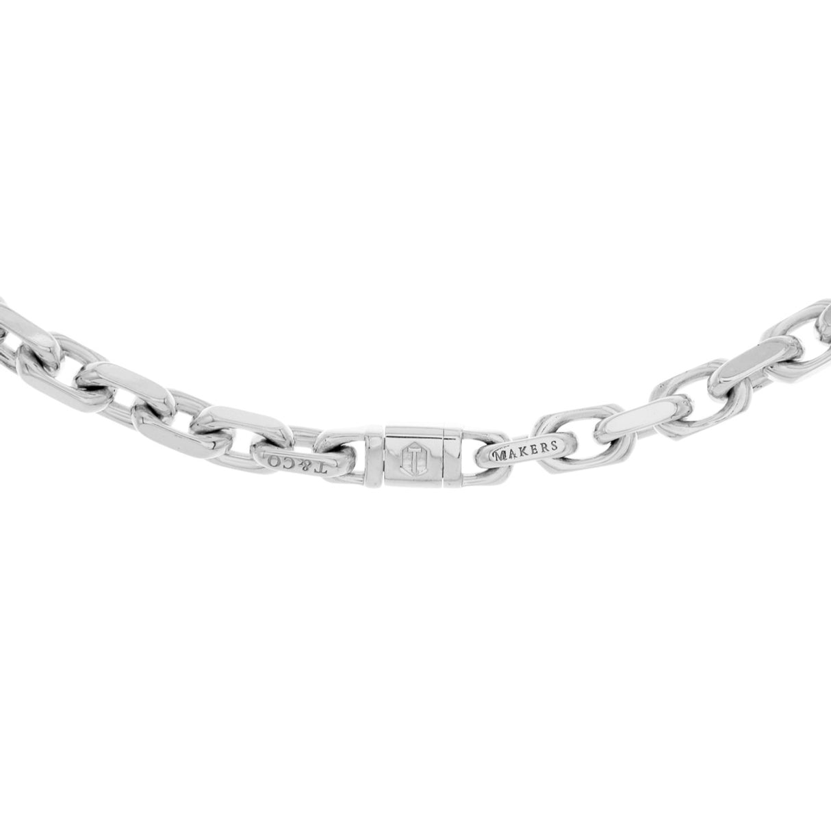 Tiffany & Co. Sterling Silver Makers Chain Necklace