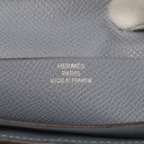 Hermes Blue Epsom Bearn Gusset  Wallet