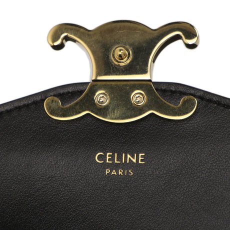Celine Black Calfskin Vertical Phone Pouch