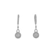 18k White Gold 1.00 Carat Diamond Drop Earrings Fine Jewellery Modaselle