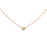 Tiffany & Co. 18K Rose Gold 0.17 Carat Diamonds By The Yard Single Pendant