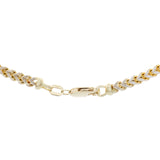 10K Yellow Gold/White Gold Box Link Chain Necklace