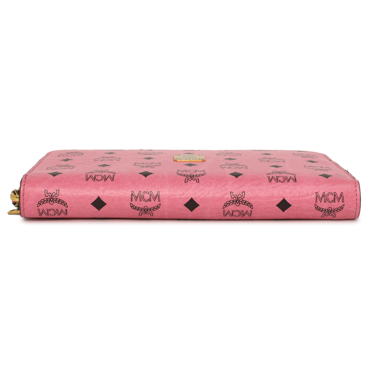 MCM Pink Visetos Zip Around Wristlet Wallet – Modaselle