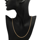14K Yellow Gold Gold Box Link Chain  Necklace