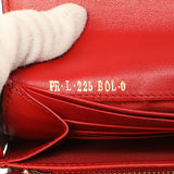 Valentino Red Calfskin Rockstud Wristlet Wallet