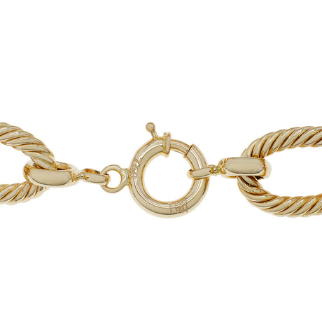 18K Tri-Tone Gold Link Bracelet