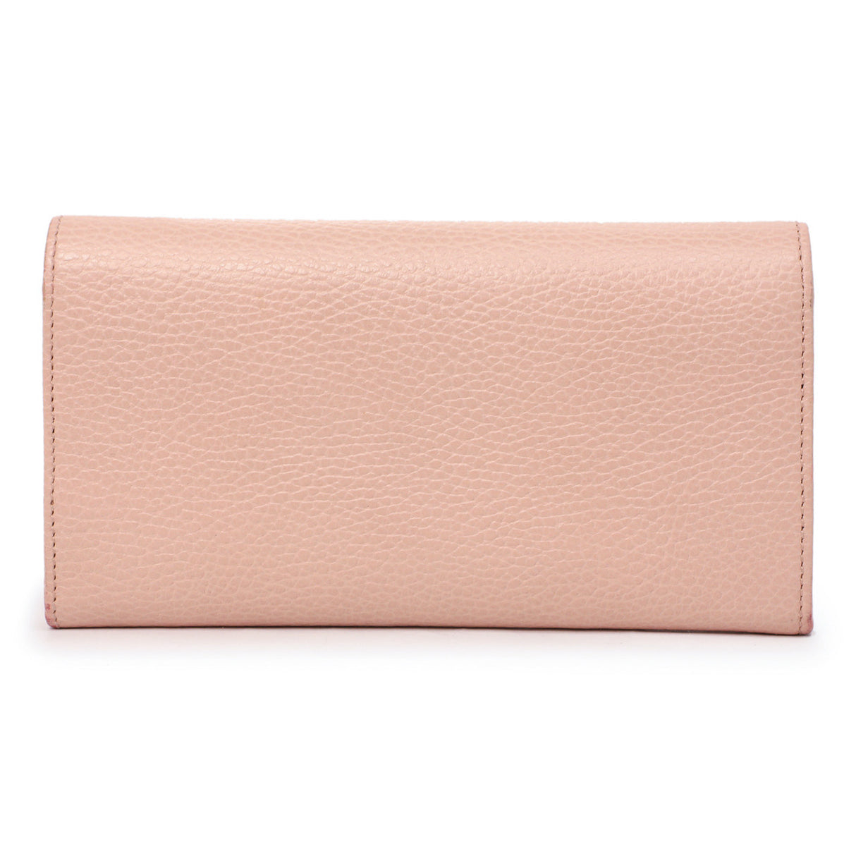 Gucci Pink Dollar Calfskin GG Marmont Continental Wallet