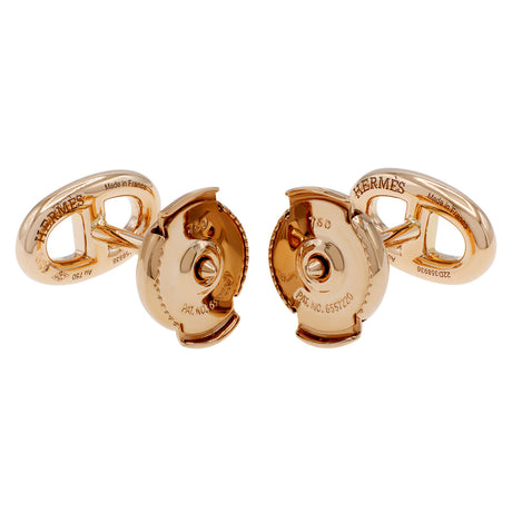 Hermes 18K Rose Gold Farandole Earrings