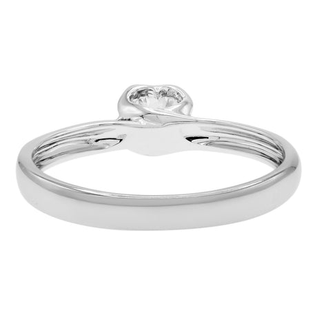 18K White Gold 0.30 Carat Diamond Solitaire Ring