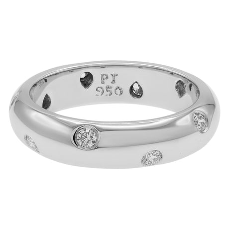 Tiffany & Co. Platinum Diamond 4mm Etoile Ring