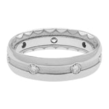 Tacori Platinum & Diamond Milgrain Band Ring