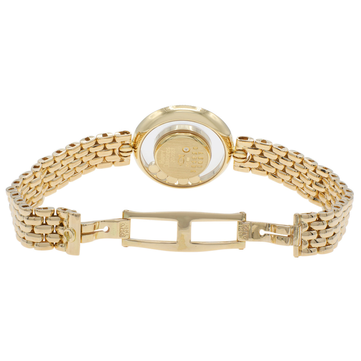 Chopard 18K Yellow Gold Happy Diamond  Watch