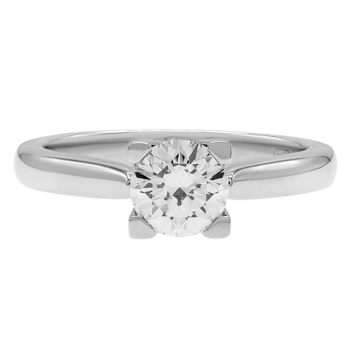 Harry Winston Platinum HW Logo Diamond Engagement Ring