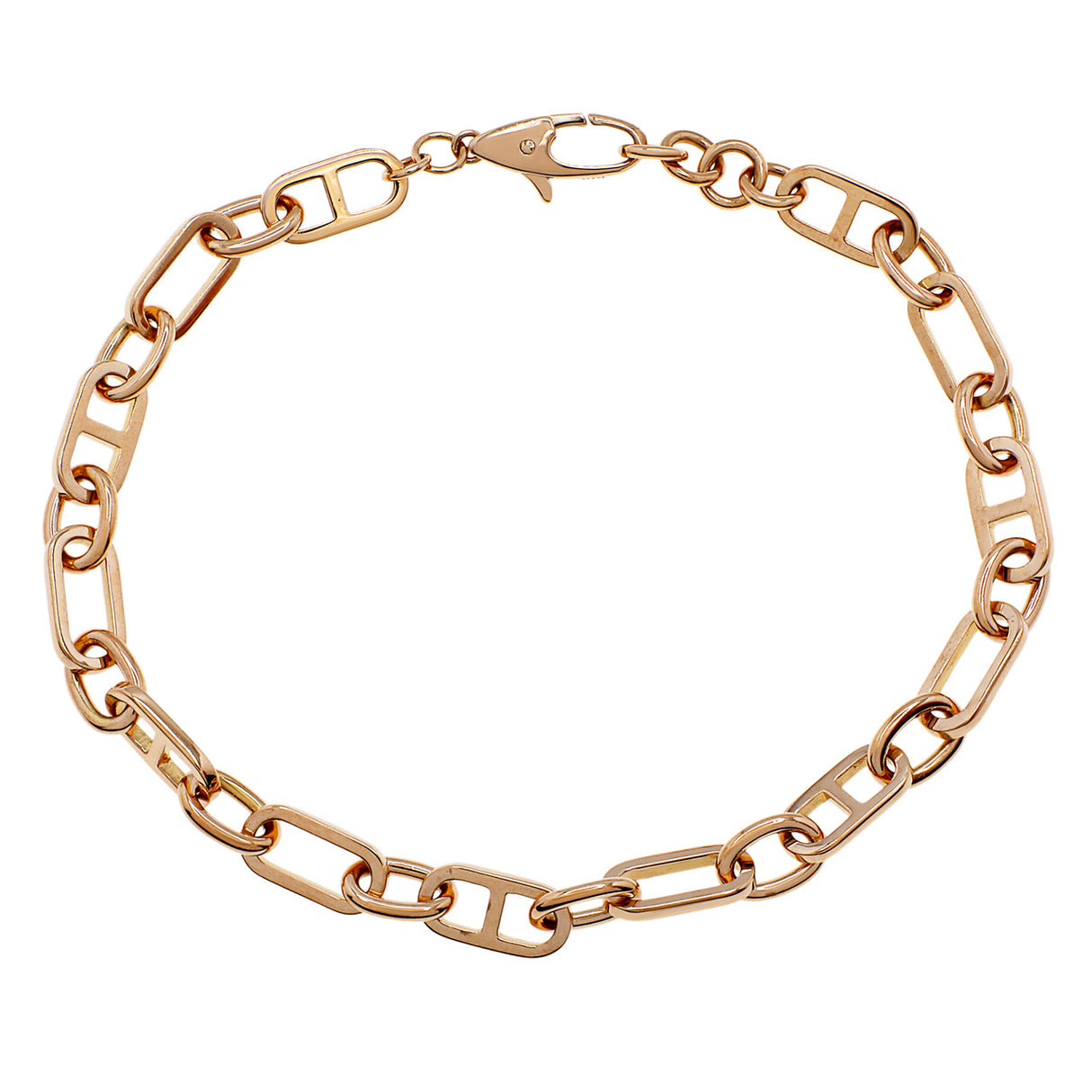 18K Rose Gold Marine Link Bracelet