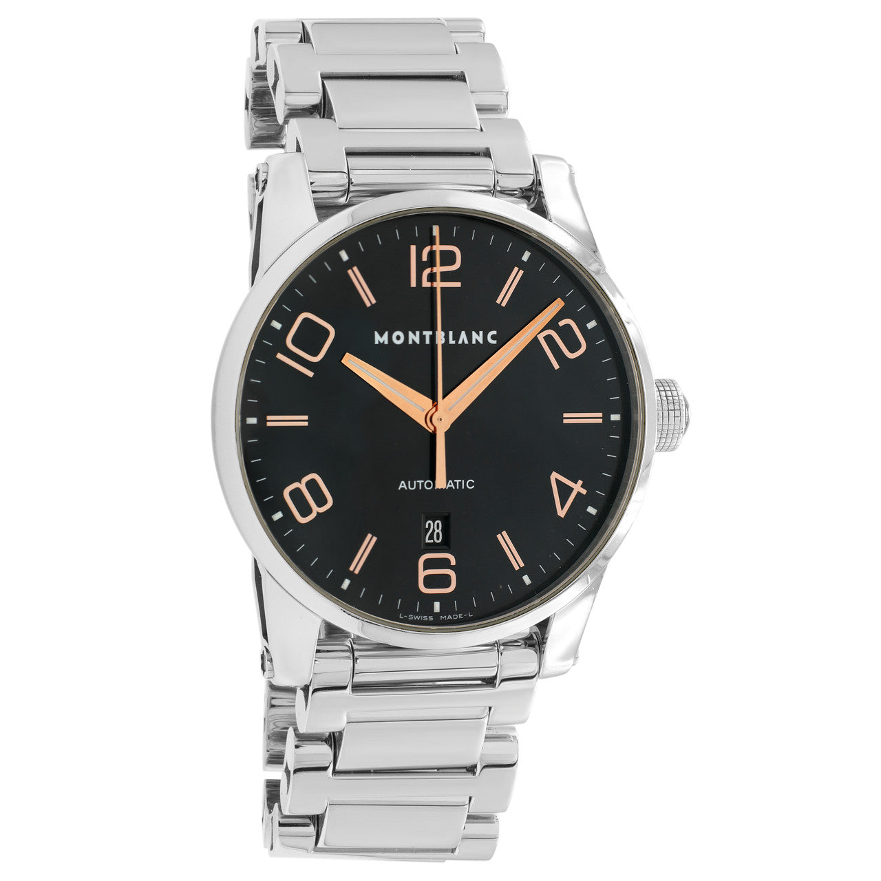 Montblanc Stainless Steel Timewalker Automatic – Modaselle Montblanc Stainless Steel Timewalker Automatic – Modaselle