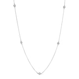 Tiffany & Co. Platinum Diamonds by the Yard 5 Diamond Necklace