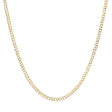 10K Yellow Gold Curb Link Chain Necklace Fine Jewellery Modaselle