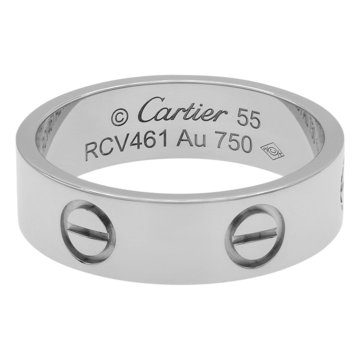 Cartier 18K White Gold Love     Ring
