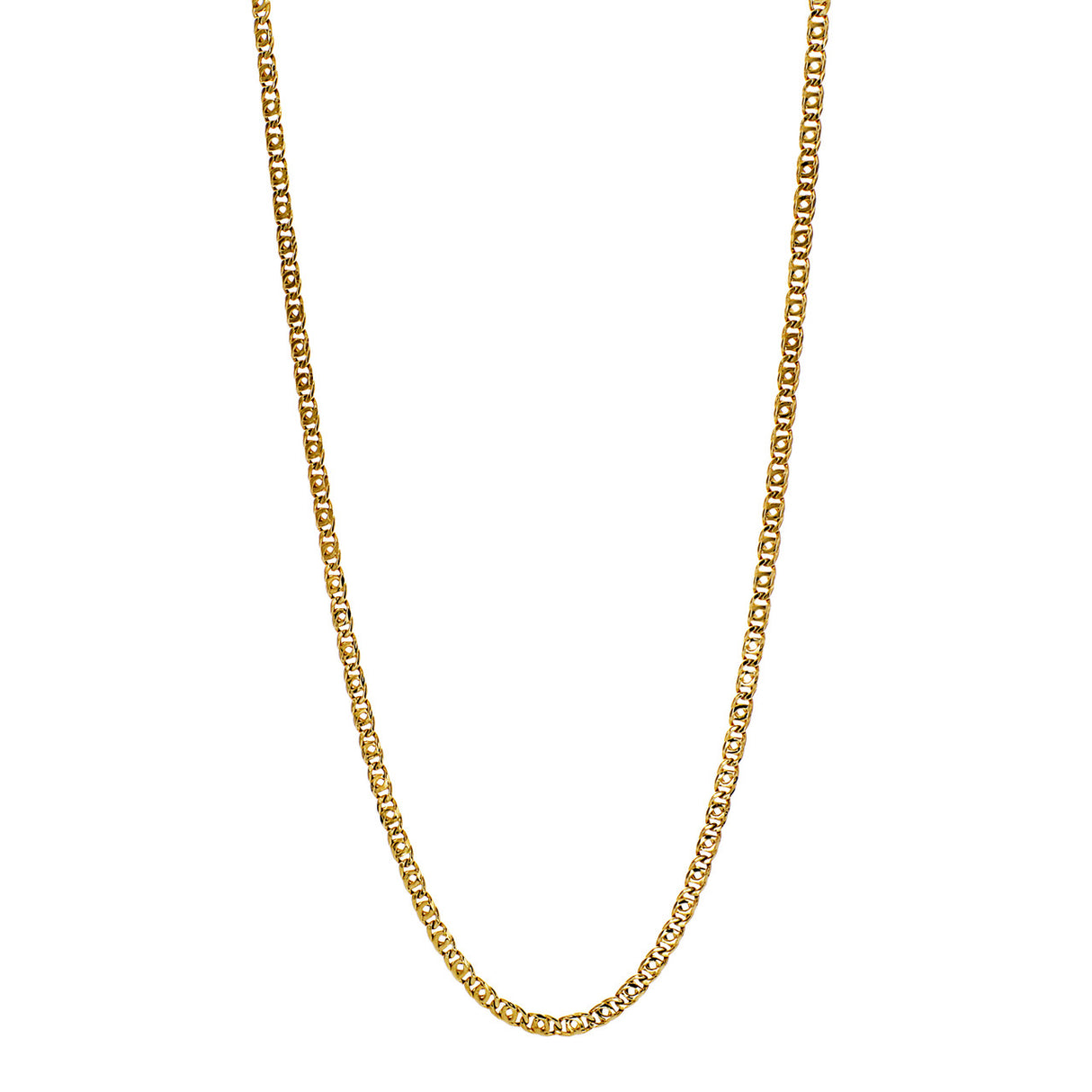 18K Yellow Gold Link Chain Necklace