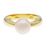 18K Yellow Gold Akoya Pearl Ring