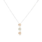 18K White & Rose Gold Elephant Necklace