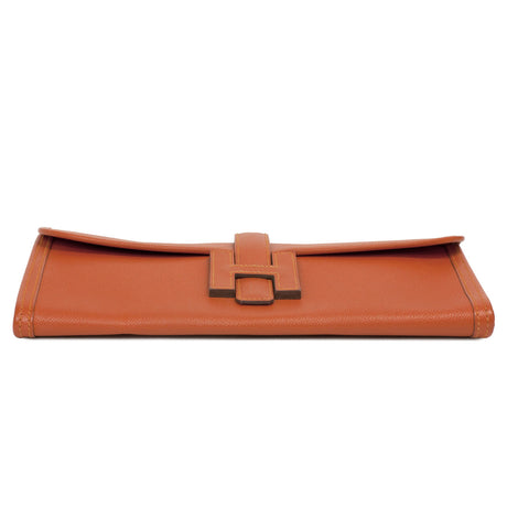 Hermes Orange Epsom Jige Elan 29 Clutch Handbags Hermes