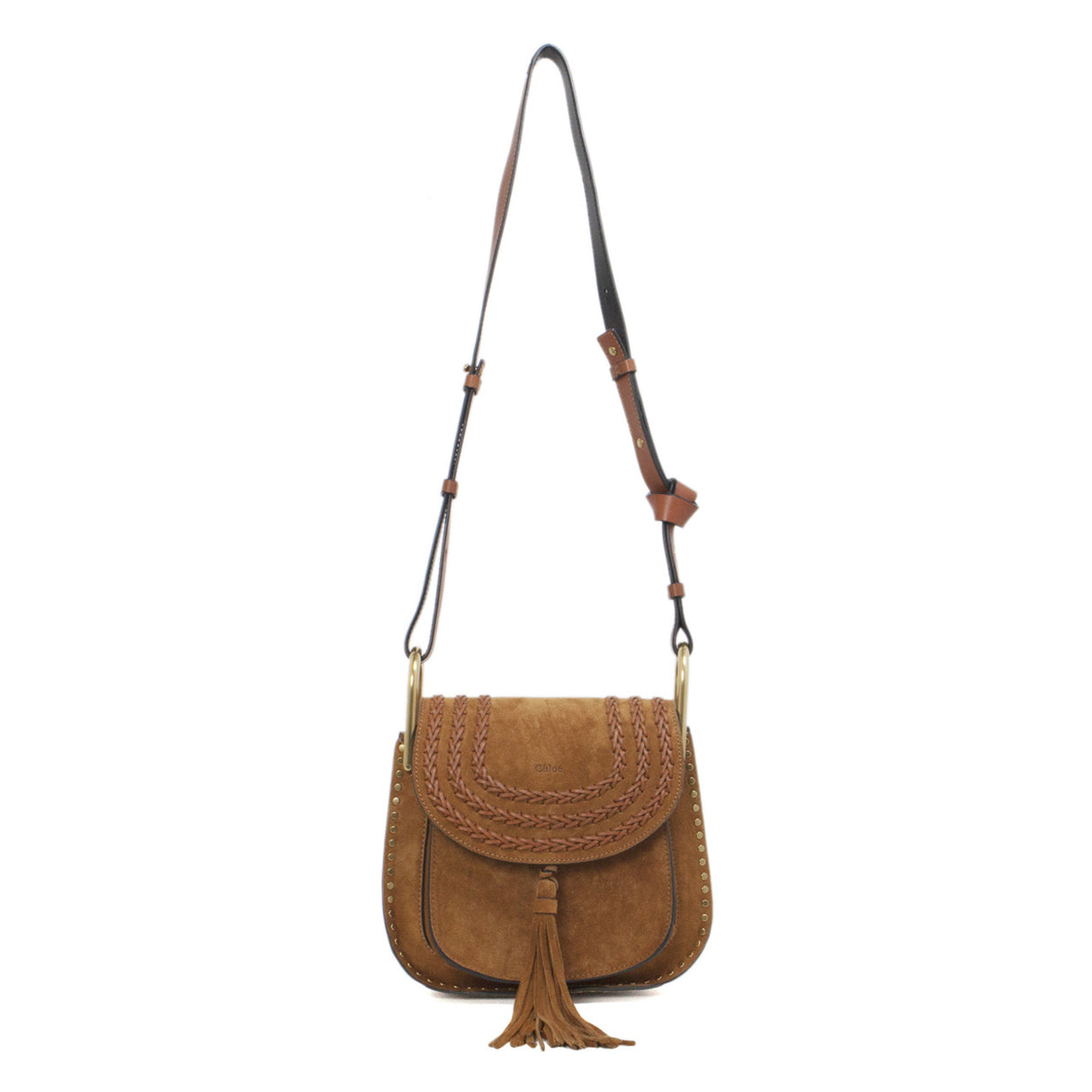 Chloe Caramel Suede Small Hudson Bag