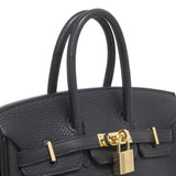 Hermes Black Clemence Birkin 25