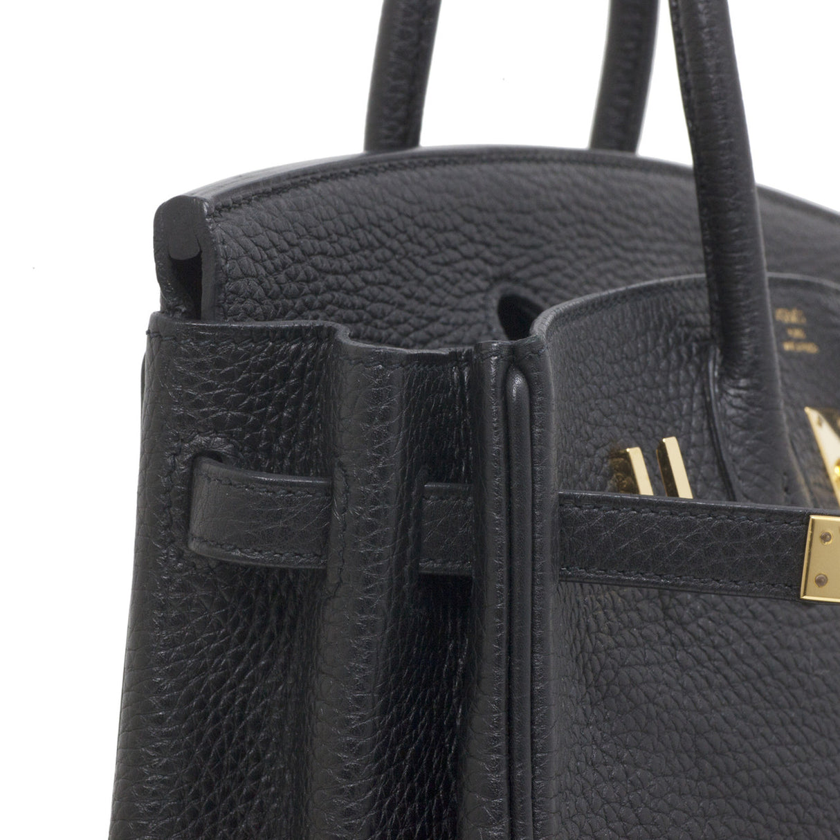 Hermes Black Clemence Birkin 25