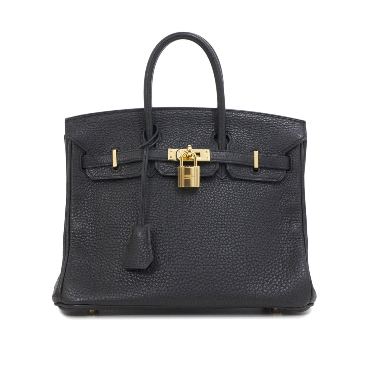 Hermes Black Clemence Birkin 25