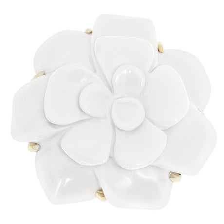 Chanel 18k Yellow Gold Camellia Brooch Accessories Chanel