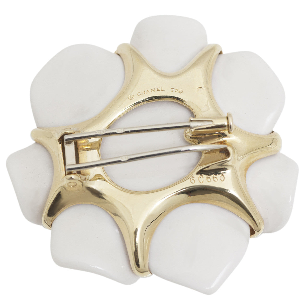 Chanel 18k Yellow Gold Camellia Brooch – Modaselle