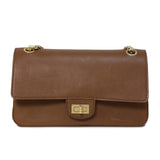 Chanel Brown Smooth Leather 2.55 Nude Bag