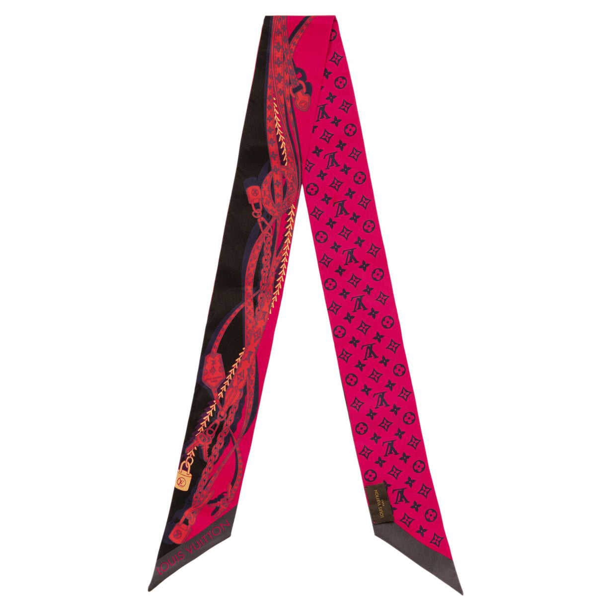 Louis Vuitton Pink Silk Dreamonogram Bandeau