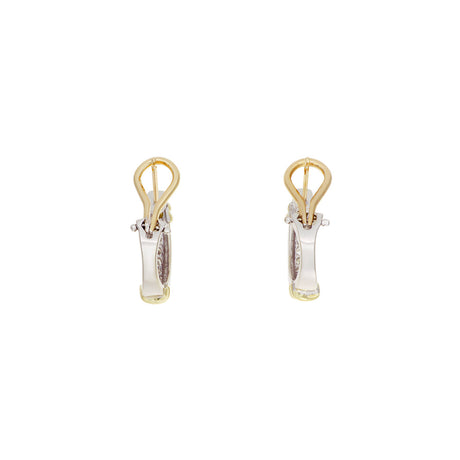 10K White & Yellow Gold 0.42 Carat Diamond Earrings