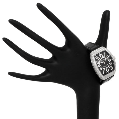 Franck Muller Stainless Steel & Diamond Vanguard Quartz Watch V32 QZ D Watches Franck Muller