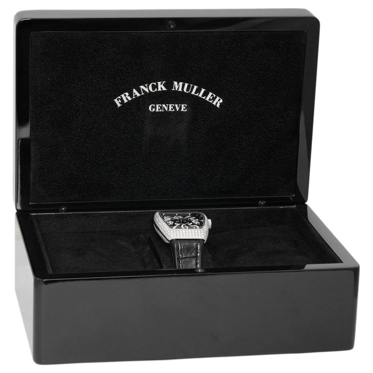 Franck Muller Stainless Steel & Diamond Vanguard Quartz Watch V32 QZ D Watches Franck Muller