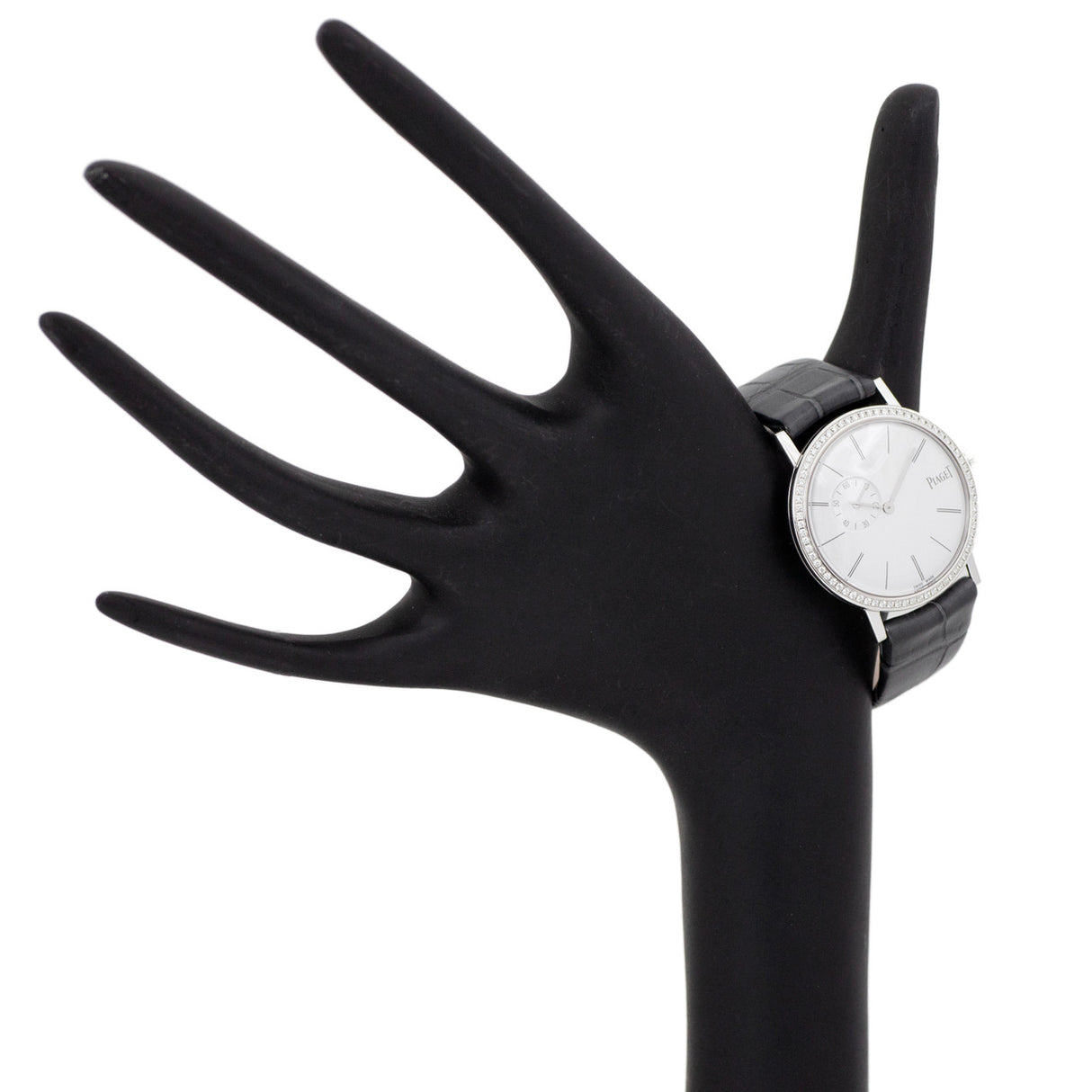 Piaget 18K White Gold Diamond 34mm Altiplano Watch GOA39106 Watches Piaget