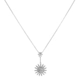18K White Gold 0.83 Carat Diamond Pendant Necklace