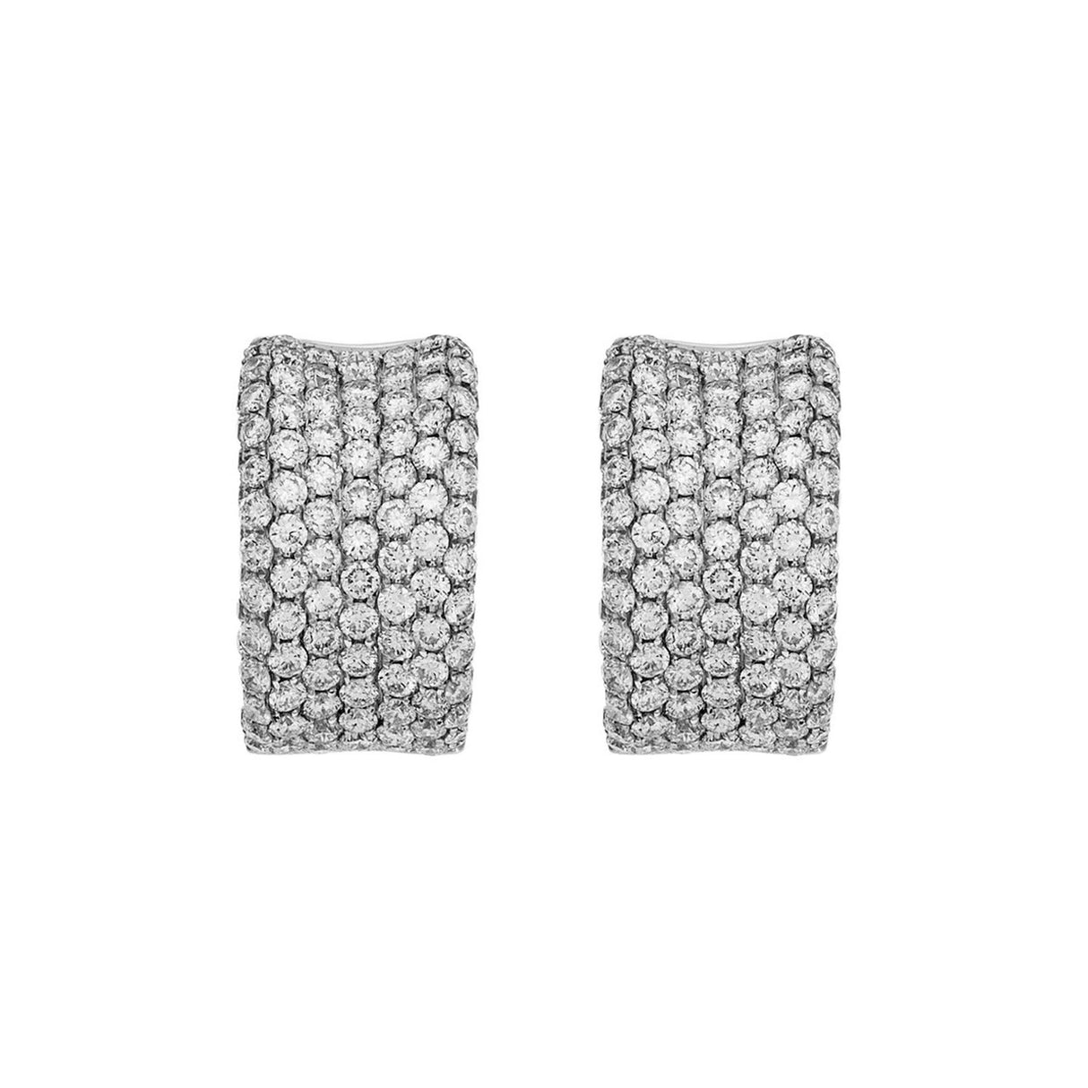 18K White Gold 2.58 Carat Diamond Earrings