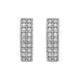 18K White Gold 1.54 Carat Diamond Hoop Earrings Fine Jewellery Modaselle