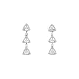 18K White Gold 1.28 Carat Diamond Drop Earrings