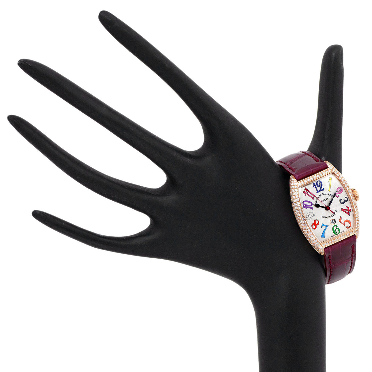 Franck Muller 18K Rose Gold & Diamond Cintree Curvex 7500 SC AT DT FO COL DRM D Watches Franck Muller