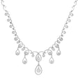 18K White Gold 6.31 Carat Diamond Lavaliere Necklace Fine Jewellery Modaselle