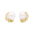 18K Yellow Gold South Sea Pearl 0.28 Carat Diamond Earrings Fine Jewellery Modaselle